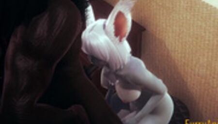 Furry Hentai - Sexy and cute Bunny having sex with a beast