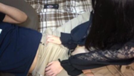 色白女子大生と生ハメsex