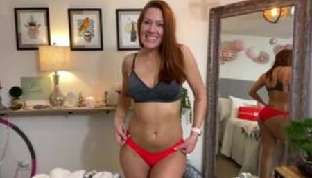 Un-censored panty try on I got new Victoria's Secret lingerie