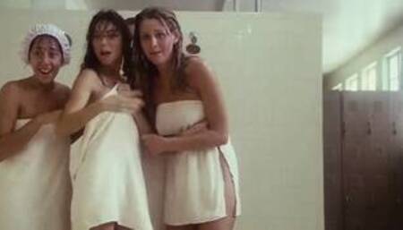 Porkys Shower Scene Plenty of Hairy Pussies Kaki Hunter