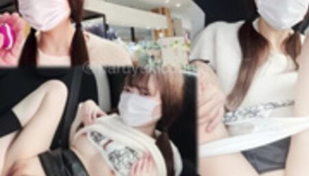 【素人】現役女子大生とびっこ屋外変態プレイからのカーSEX大量中出し /素人カップル/美少女/色白美乳/中出し/フル動画(60分)/일본여대생과질내사정섹스