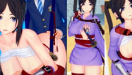 [Hentai Game Koikatsu! ]Have sex with Big tits DanMachi Yamato Mikoto.3DCG Erotic Anime Video.