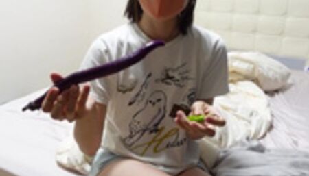 Inserting vegetables in pussy before cooking