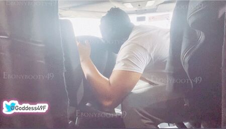 ebonybooty49 - Face farting truck driver in his truck part1