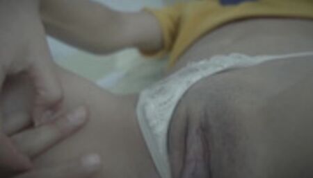 Stepsister and brother have fun while parents are not home and make a porn video