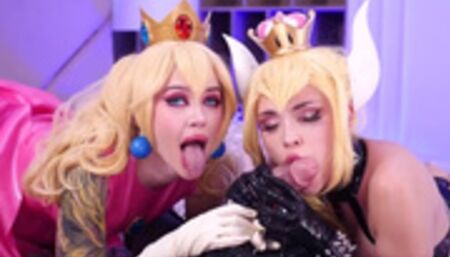 Bowsette & Peach's Rubber Kingdom by Octokuro