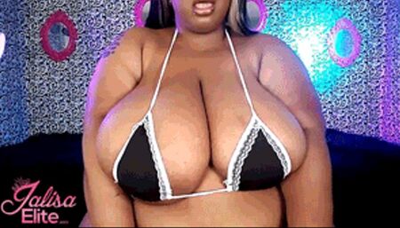 Tiny Bikini BBW Tease and Cum