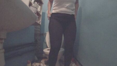 Wet farting and pee before the shots