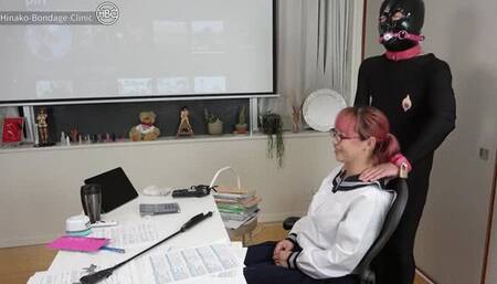 Sadistic School Girl (Cosplay) Ties up Slave and Sits on His Face While Studying!
