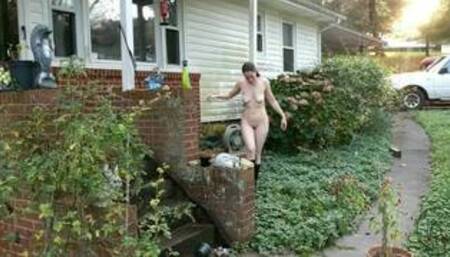 Feeding the birds (Naked!)