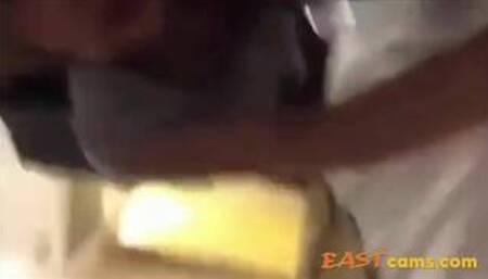 Hot korean girl records herself being fucked