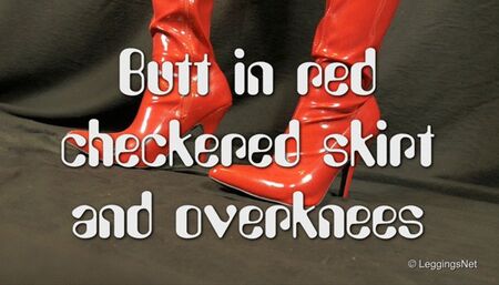 Butt in plaid skirt - Po im karierten Rock