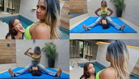 Super Aggressive Belly Sitting By Dom Jenn Part1