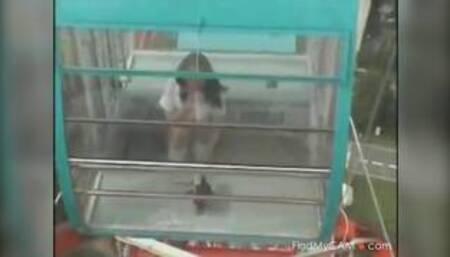 WEBCAM - japanese girl nudity masturbating in Ferris wheel