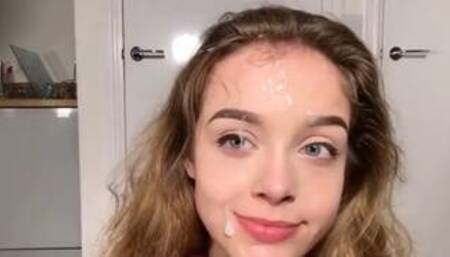Insane Facial For Adorable Teen