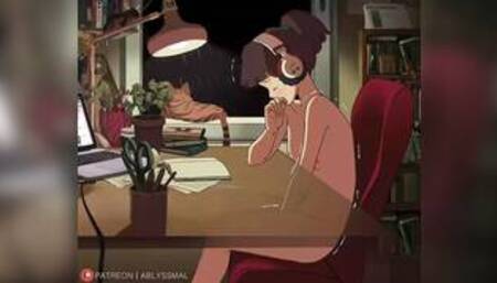 Lofi girl masturbating