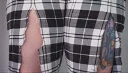 Babysitters RAPID ANGRY GROWTH! Plaid Pants, White Tennis Shoes, White Socks Destruction WMV 720