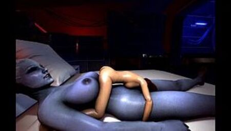 Liara helping Shepard relax!