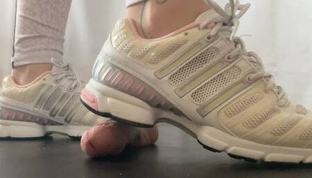 A Cock crushing Shoejob and CBT with Adidas Cool Climate Sneakers - HD - multicam