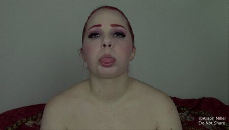 Repetitive Long Tongue Raspberries - SLOW MOTION