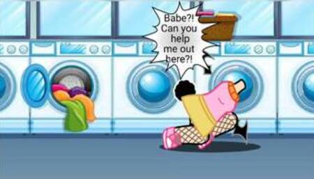 Fucking my wife in the washing machine