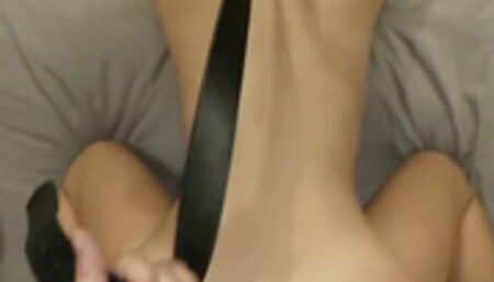 Giving my 18yo pinay gf anal while I spank and control her with a belt.