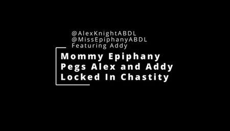 Step-Mommy Epiphany Pegs Alex and Addy Locked in Chastity