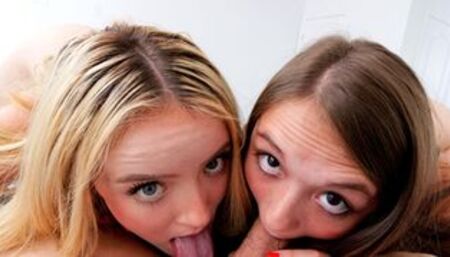 Perfect gift by sexy teens stepbrother