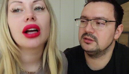 Tormented by RED cheeks "suckings"