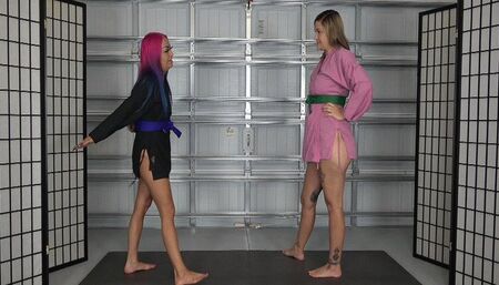 AYLA vs BRITTENI: KARATE CUNT BUSTING (4K)