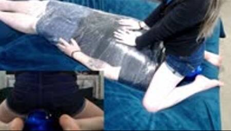 Mummified Facesit - Rear View