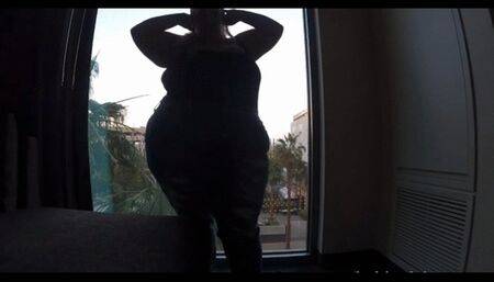 BBW Dancing In The Window Strip