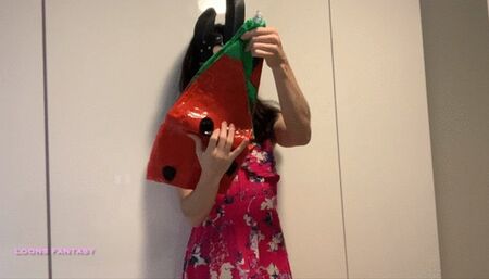 Big beach ball blow and deflation