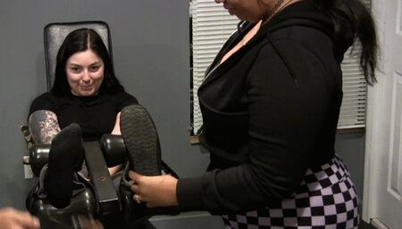 Navae wanted a little payback on Destiny for all the tickling! FEET!