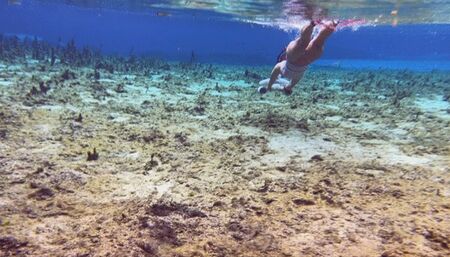 Underwater scooter fun
