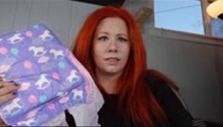 Step-Aunt makes you wear a diaper and HUMILIATES you! MP4 1080