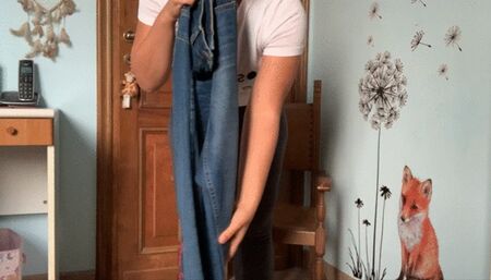 do you prefer jeans or leather pants for my ass? which of the two suits me better?!