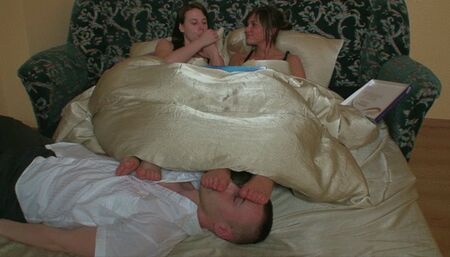 Sylwia And Weronika - Foot Rest In Bed - HD 1280x720