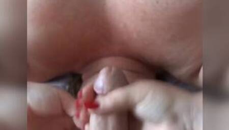 cumqueen Angel wanks stranger to huge cumshot over big boobs