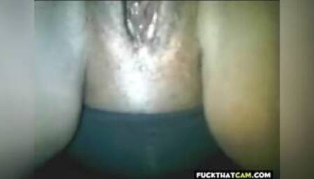 Thick Black Chick Getting off