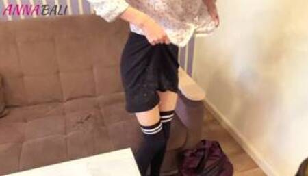 Student sold her pussy to a tutor for 4 free classes