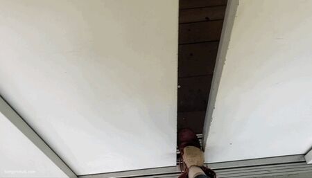 ELEVATOR TRAPPED HER BOOT ONE SHOE LOST - MP4 HD