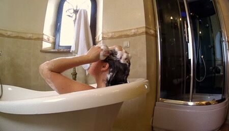 Hair Wash In Bathtub - Full - HD 1920x1080
