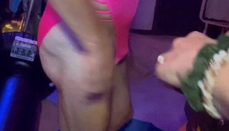 Suck my cock slave Subminssieve training in a puppy pool