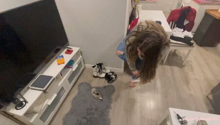 Desperation pee on the stairs