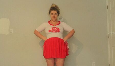Cheer Slut DP With PomPoms