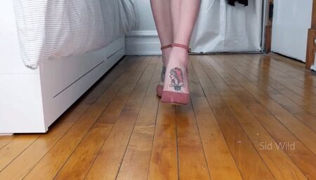 Worship My Pink Heels, Walking & Dangling HD