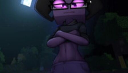 Hornycraft Minecraft Anal Sex toy deep in to ass