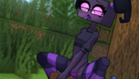HornyCraft [Minecraft Parody Hentai game ] Ep.11 enderman girl loves to sit on Steve face