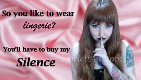 Buy my silence, you Sissy Slut wmv